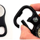 High Quality Medical Multifunctional Clip-On Carabiner Pocket Watch - Includes Compass, Bottle Opener and luminous dial for low light performance.