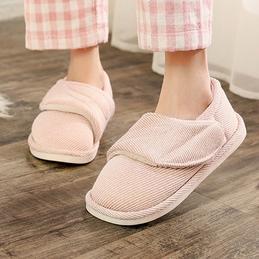 Diabetic Slippers For Women Adjustable Closure Hook & Loop Home Ladies slippers Memory Foam.