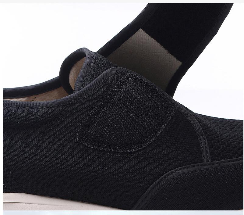 Breathable Light Shoes For Foot - No Laces Hook And Loop Closure.