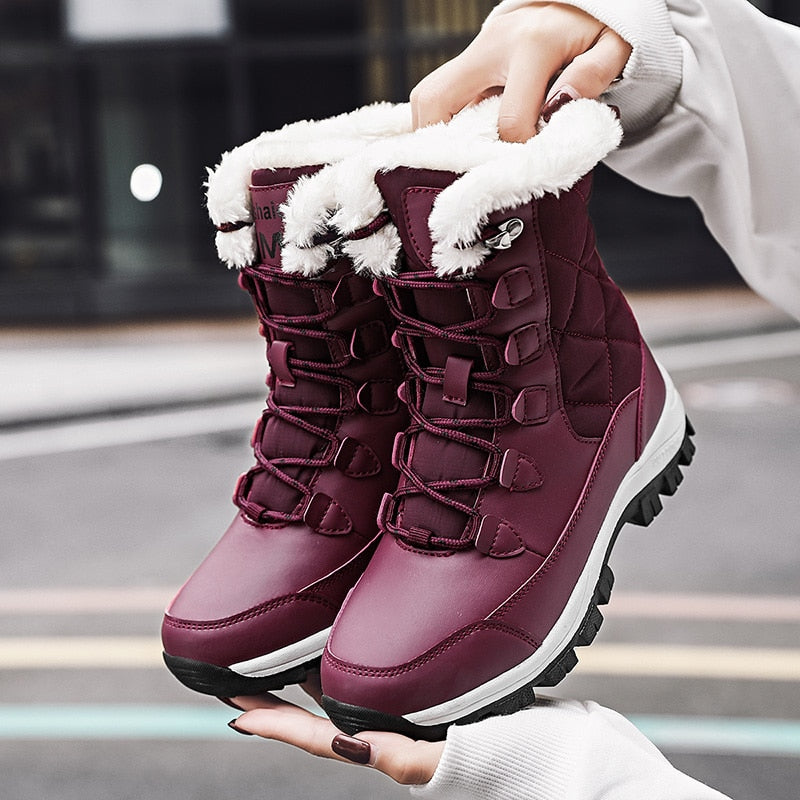 Comfortable Warm Women Winter Boots - High Quality Non-Slip Snow Boots.