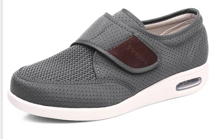 Breathable Light Shoes For Foot - No Laces Hook And Loop Closure.