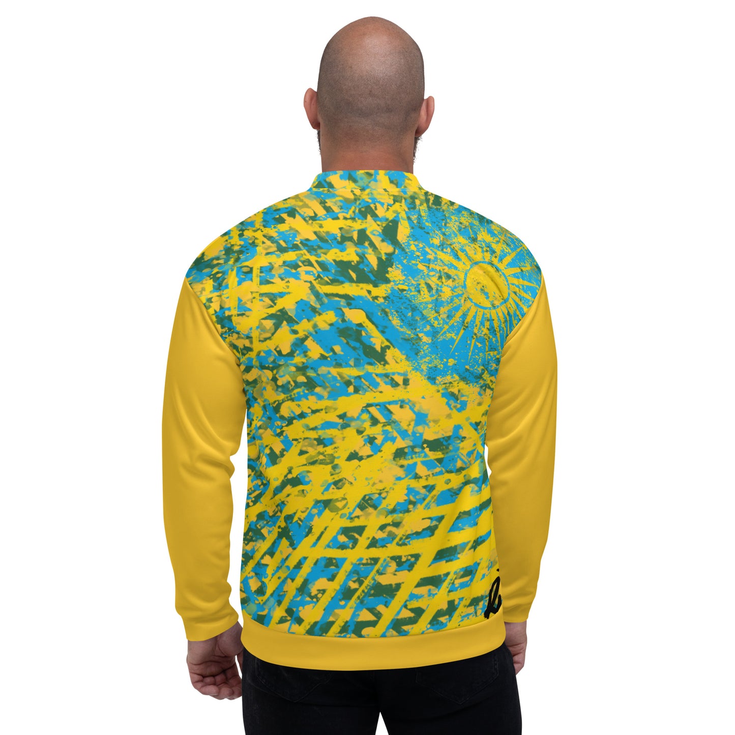 Rwanda Unisex Bomber Jacket design by BRYK.