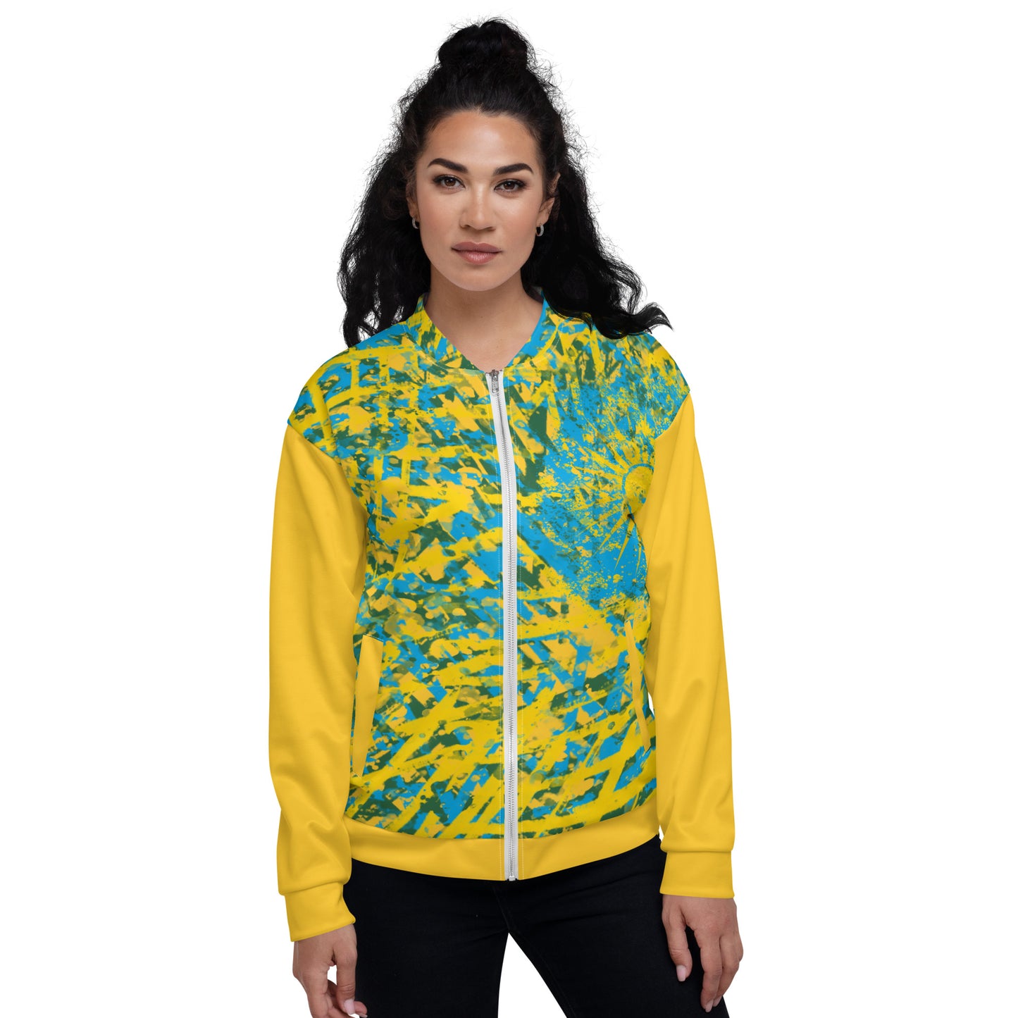 Rwanda Unisex Bomber Jacket design by BRYK.